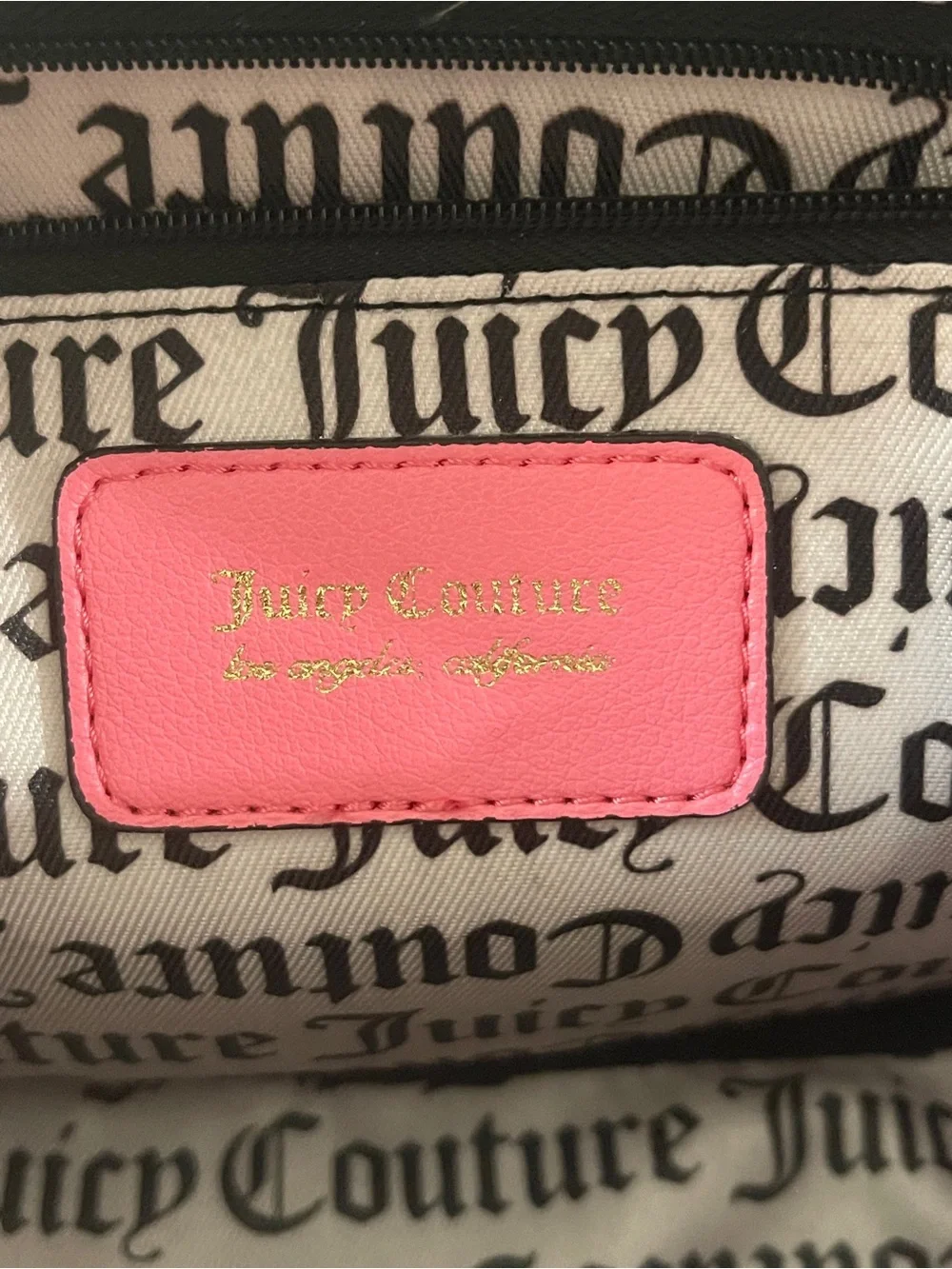Juicy Couture Pink Strawberry Camera Bag Crossbody Embroidered Canvas NWT
